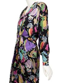 Four Designer Dresses: One Hanae Mori, Two Ungaro, One Givenchy, 1980-90s