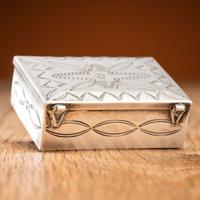 Navajo Stamped Silver Box