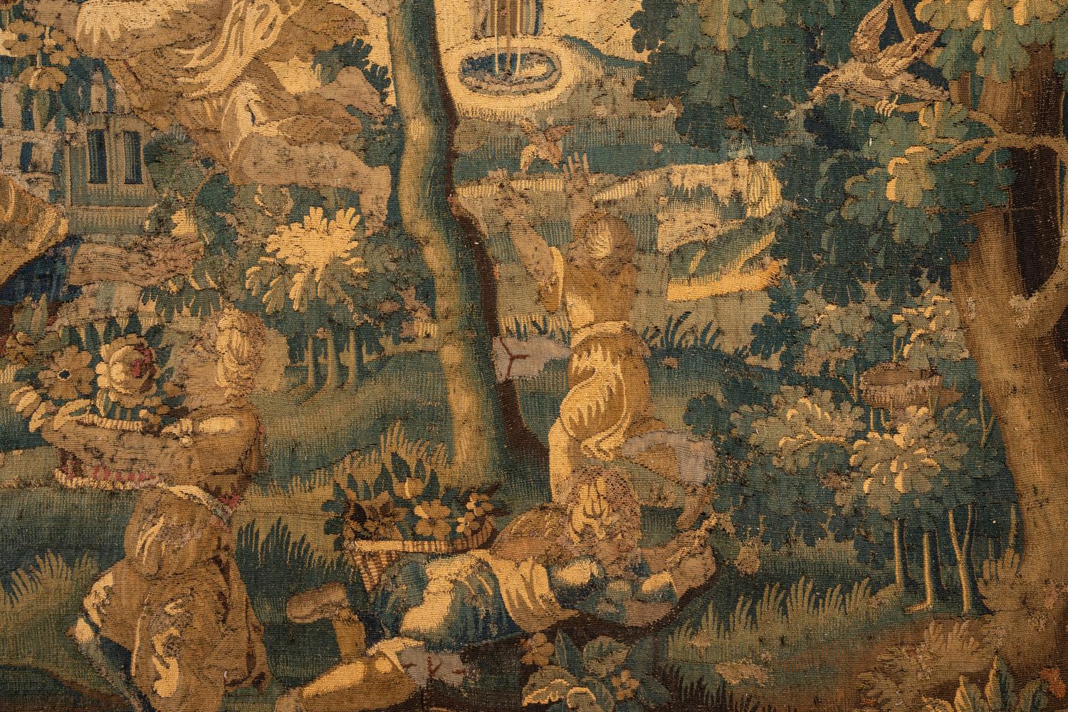 A Flemish Verdure Wool Tapestry