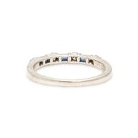 Tiffany & Co., Platinum, Sapphire, and Diamond Band Ring