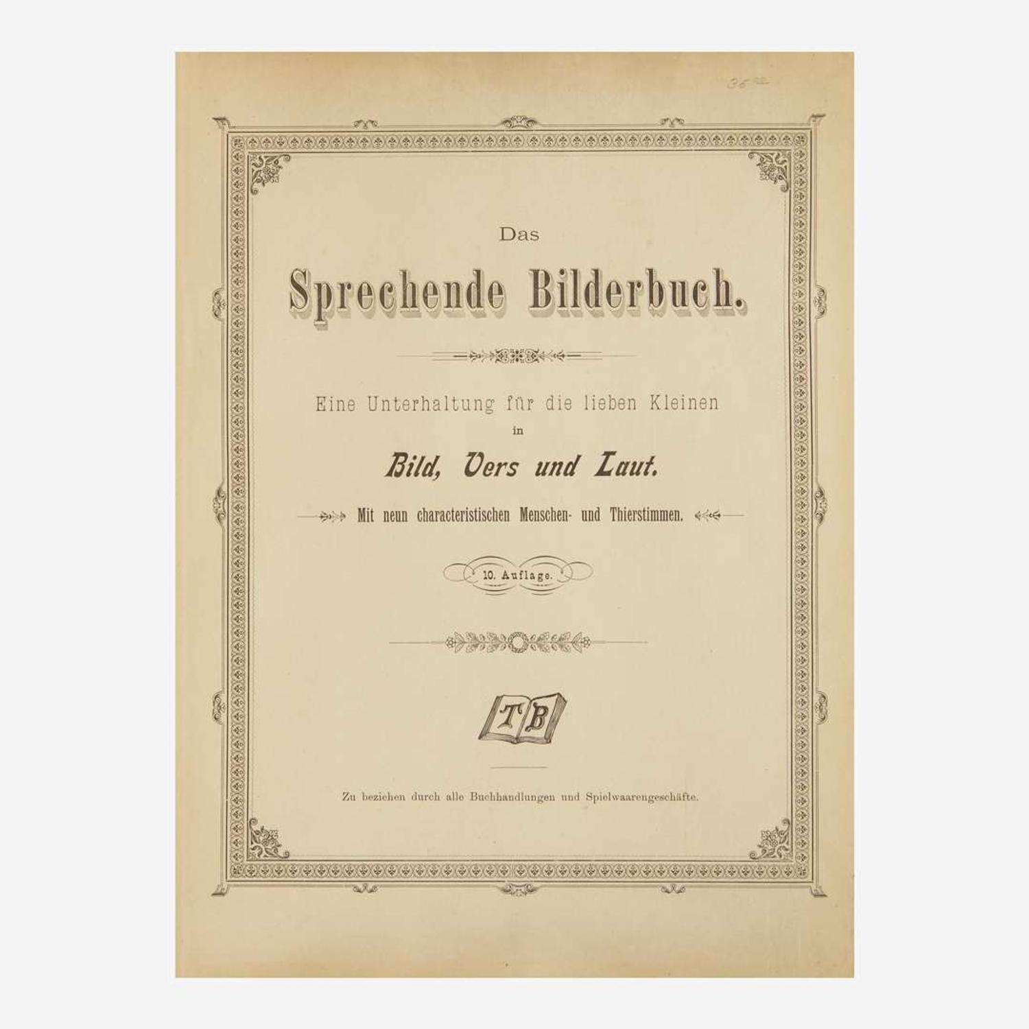 [Children's & Illustrated] (Brand, Theodor) Das Sprechende Bilderbuch...