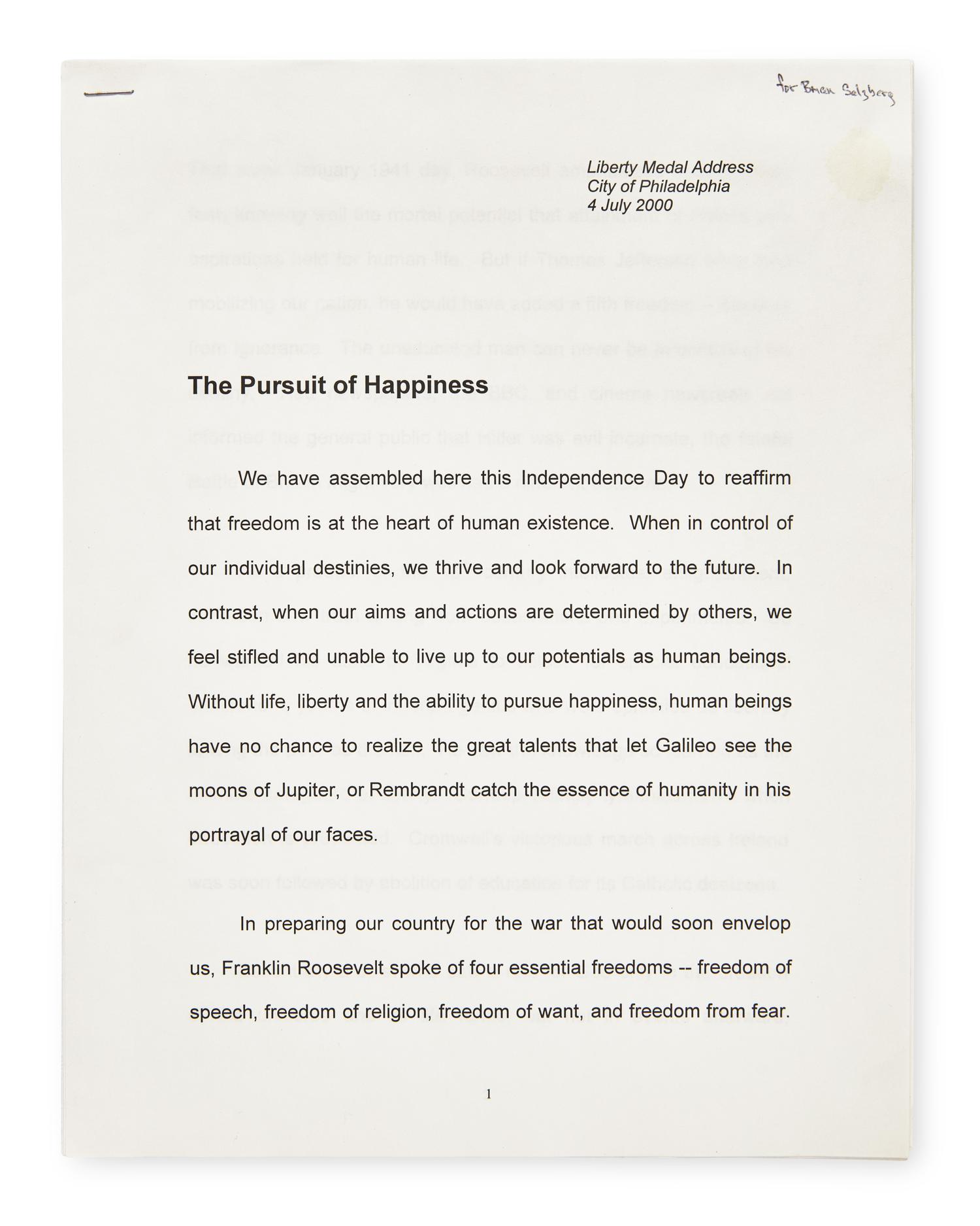 [Science, Medicine & Mathematics] Watson, James D. The Pursuit of Happiness