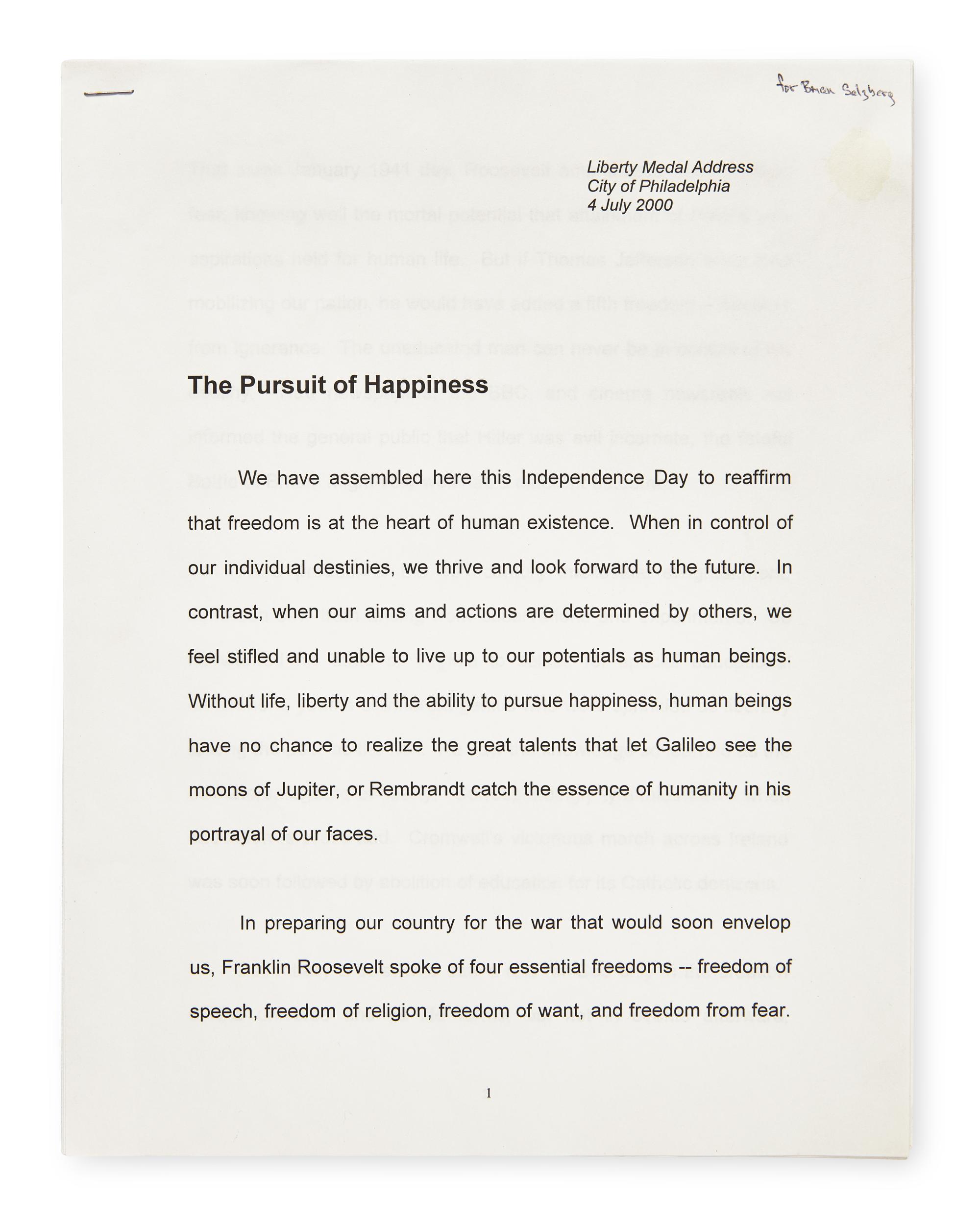 [Science, Medicine & Mathematics] Watson, James D. The Pursuit of Happiness