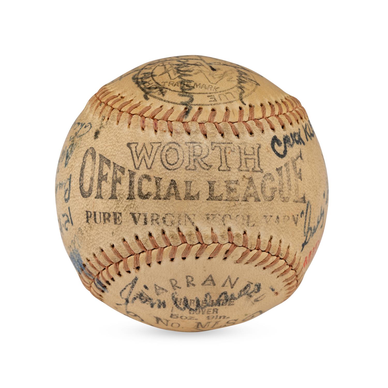 A 1934 Chicago Cubs Team Signed Autograph Baseball Featuring Kiki Cuyler and Gabby Hartnett (Beckett Authentication Services)