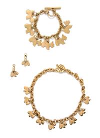 An Agatha Paris 'Scotties' Goldtone Parure,