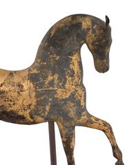 A Howard and Co. Molded Copper and Cast Zinc Trotting Horse Weathervane