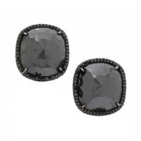 Mish, Cultured Pearl and Black Diamond Earrings