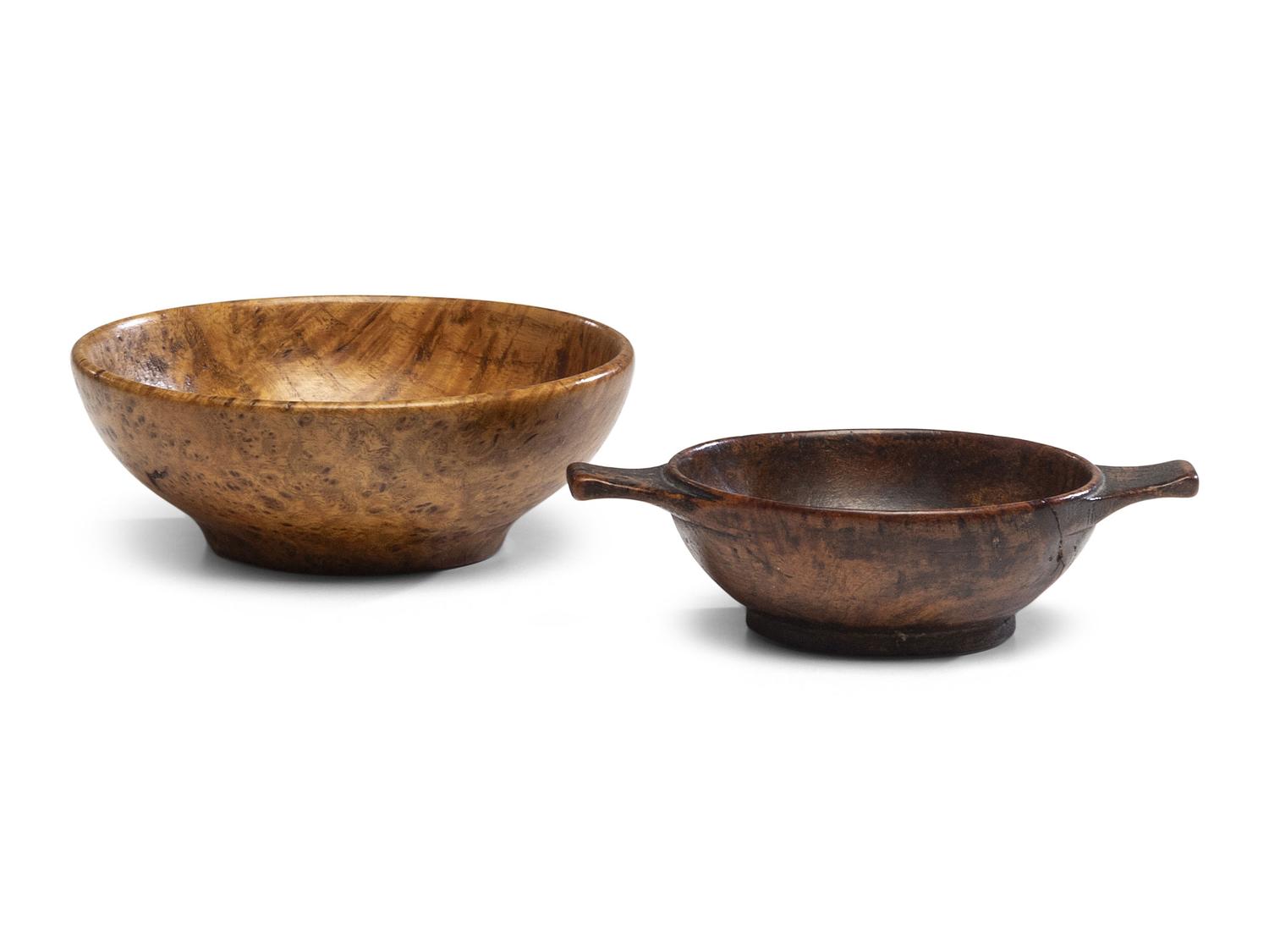 A Miniature Burlwood Dough Bowl, 19th Century