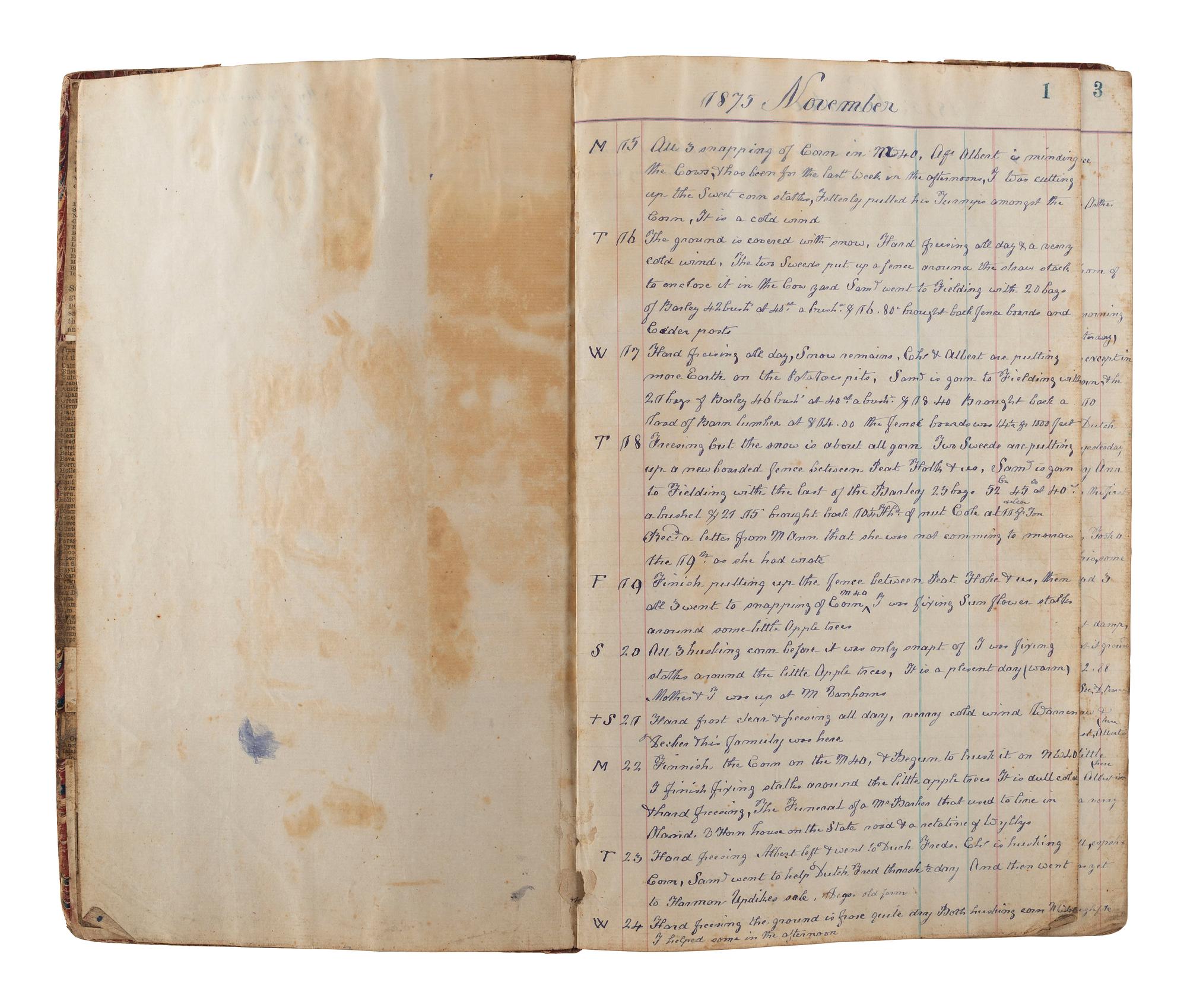 [WESTWARD EXPANSION]. A collection of 19th century diaries, journals, and letters highlighted by the Weldon family settlers' archive.