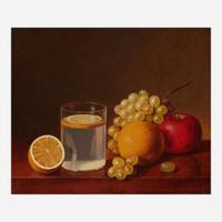 Austin C. Wooster (American, 1838-1913) Still Life with Lemon Water