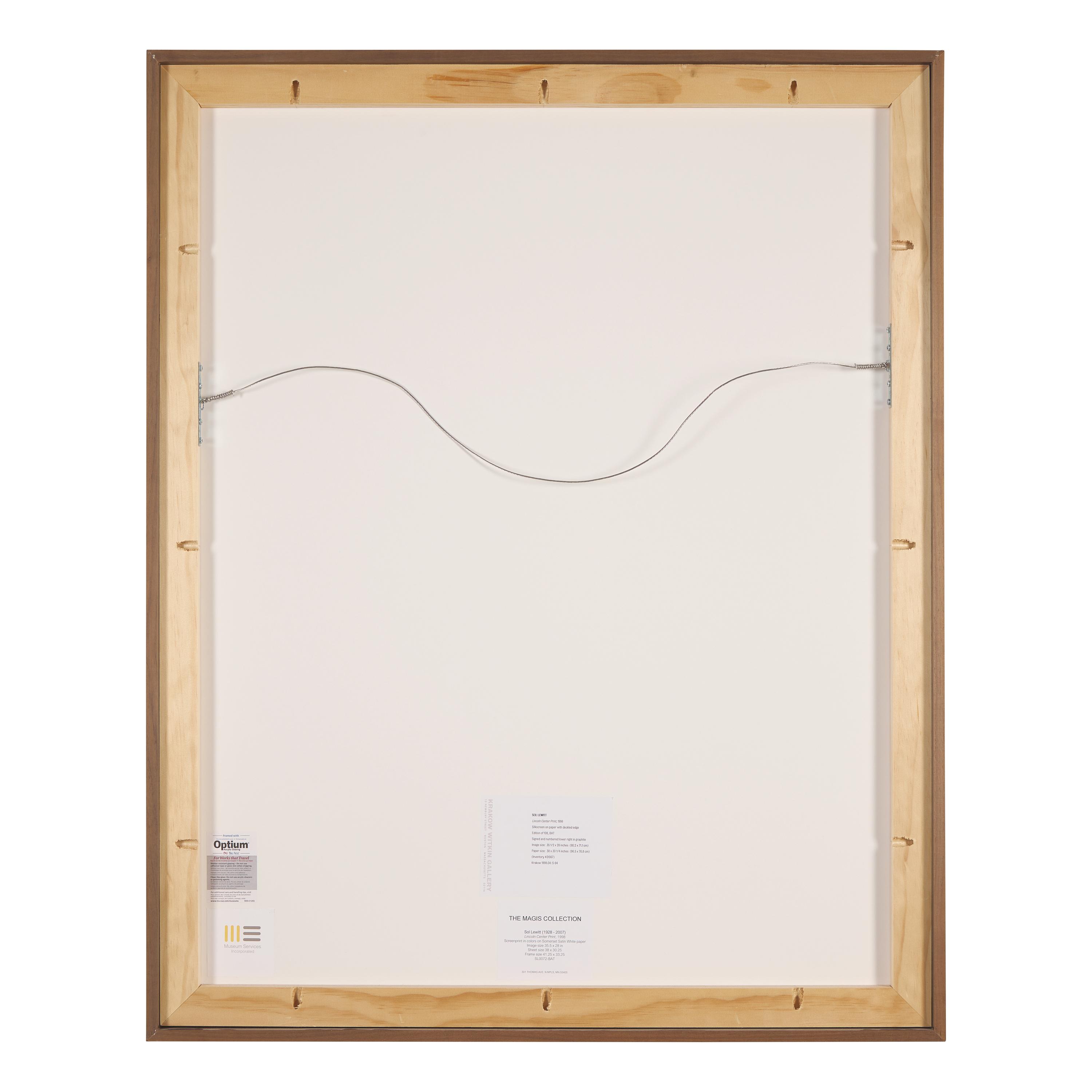 Sol LeWitt (American, 1928-2007) — Lincoln Center Print , 1998