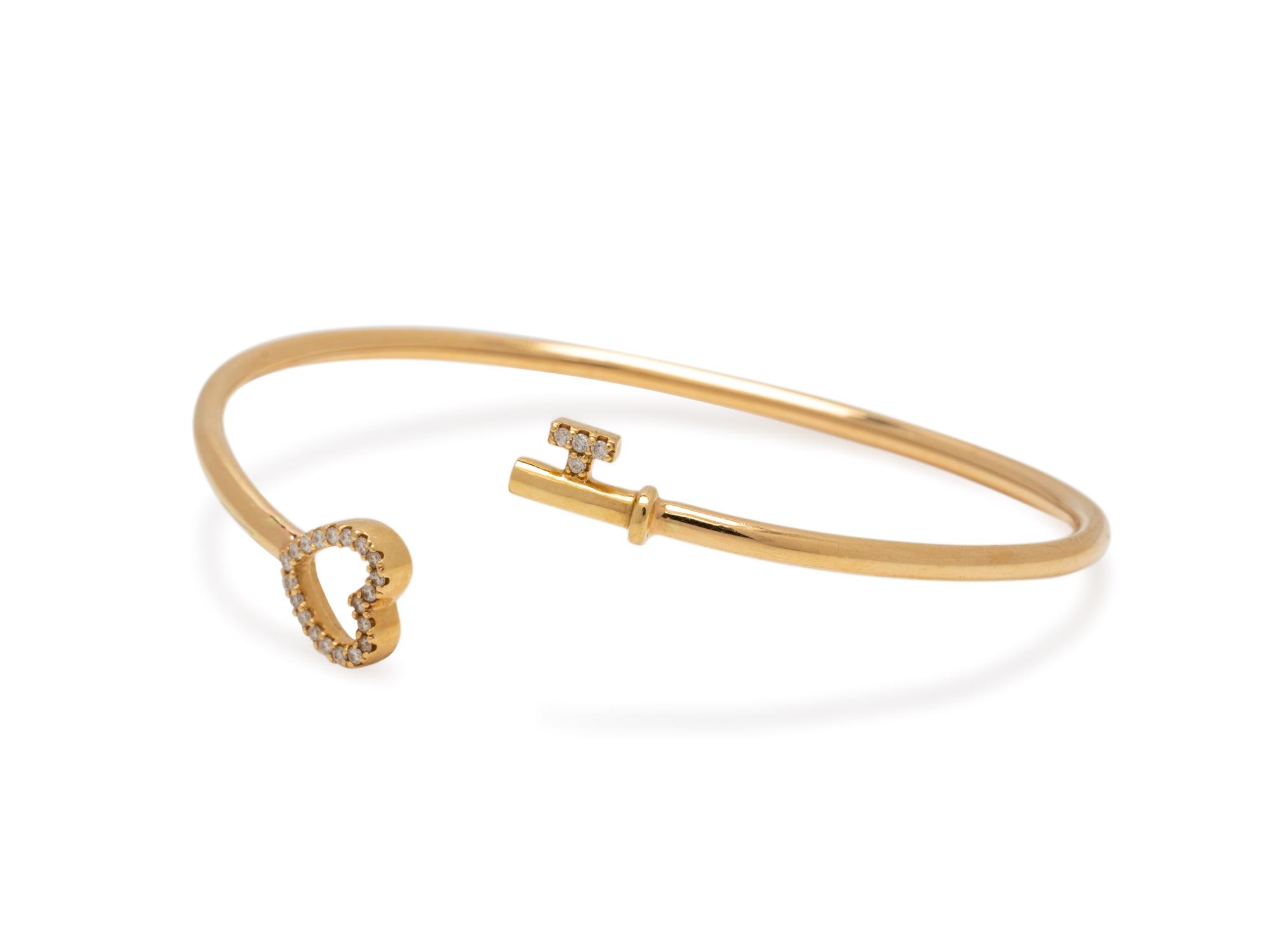 YELLOW GOLD AND DIAMOND CUFF BRACELET