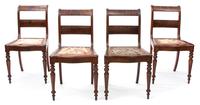 A Set of Eight Regency Mahogany Dining Chairs Height 33 inches. — EARLY 19TH CENTURY