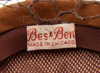 Three Bes-Ben Hats; One with Cork, One Peking Glass, One with Mirrors