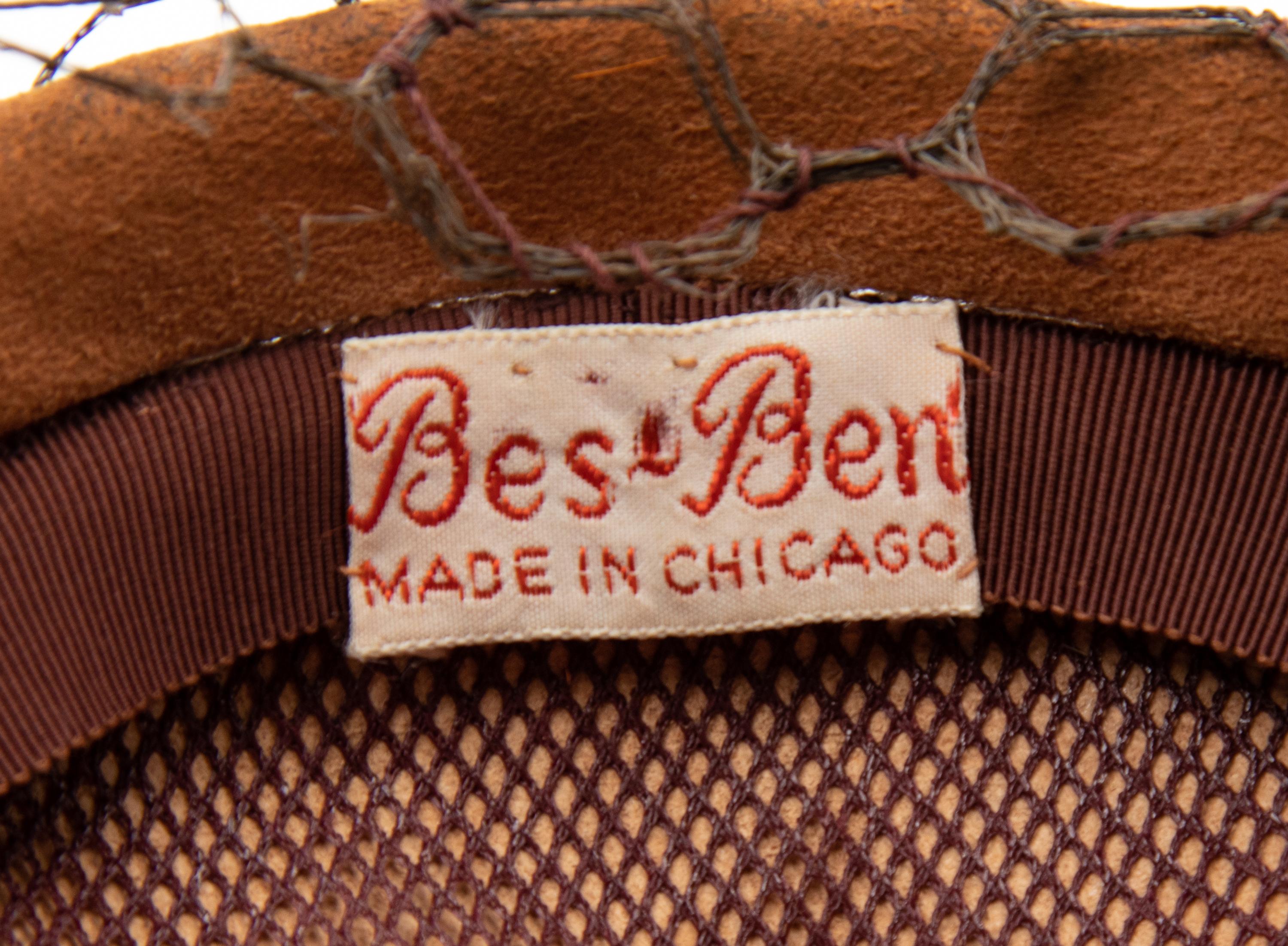 Three Bes-Ben Hats; One with Cork, One Peking Glass, One with Mirrors