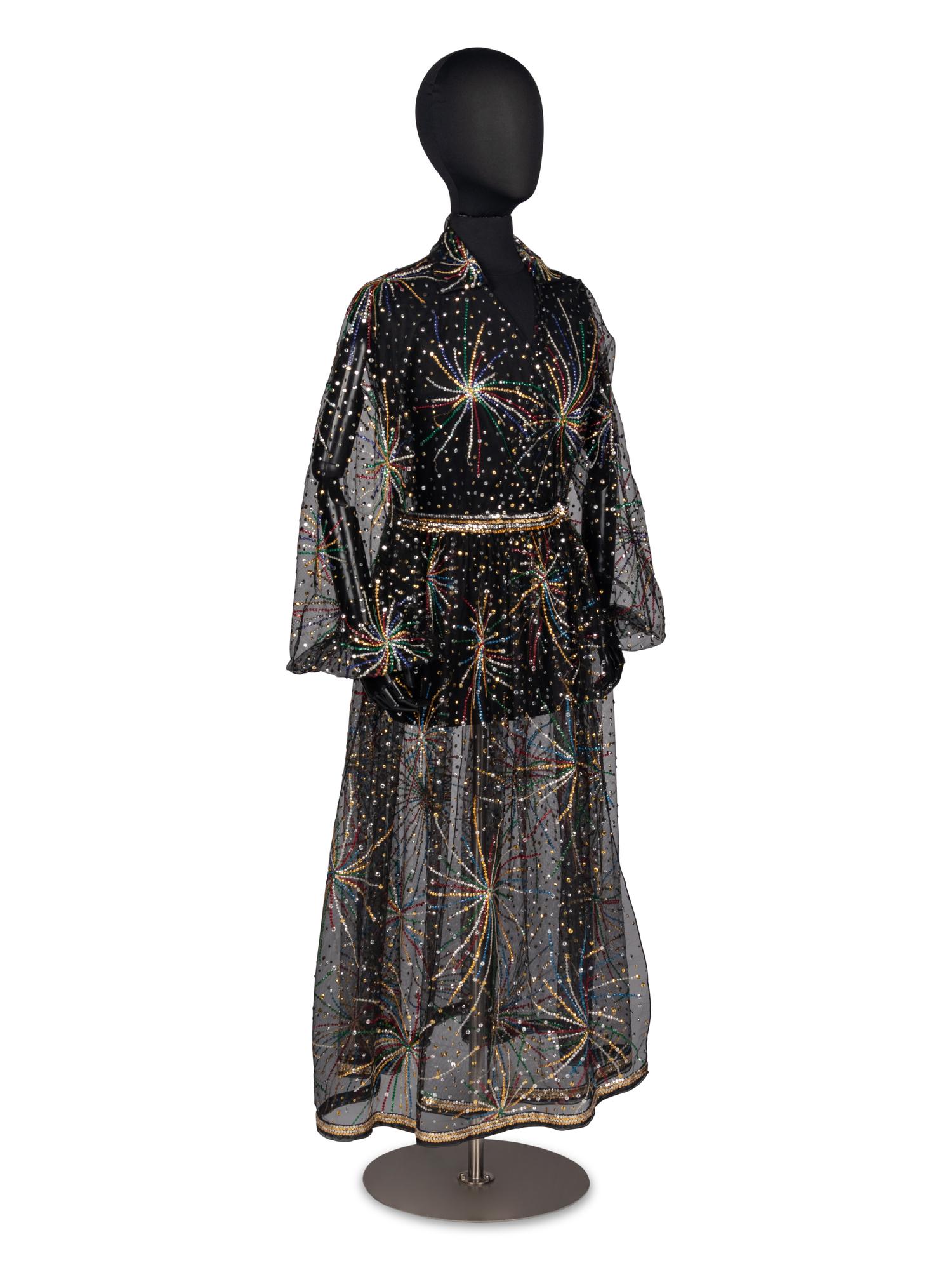 Rare Halston "Fireworks" Dress, 1980