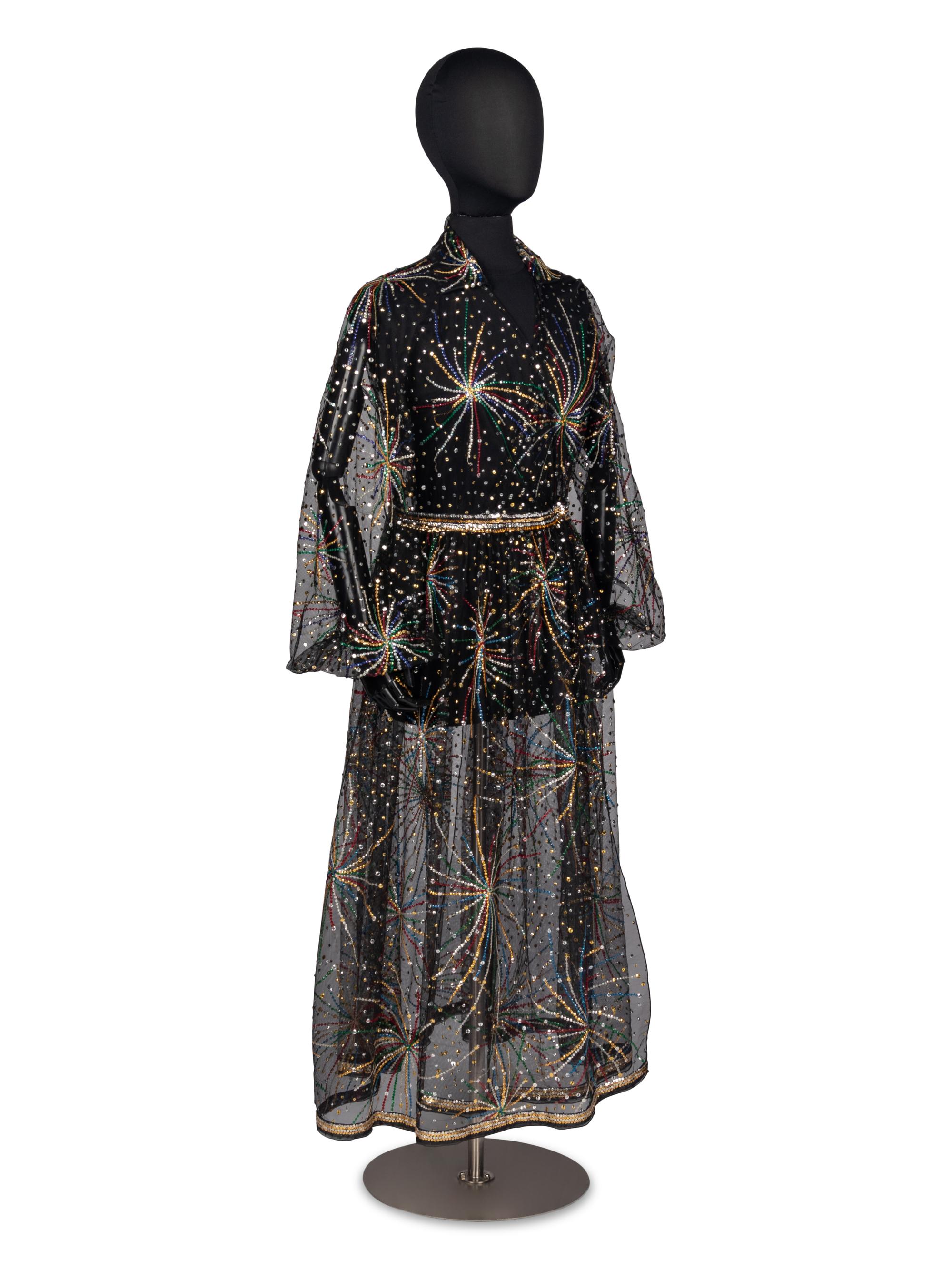 Rare Halston "Fireworks" Dress, 1980