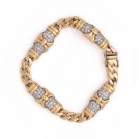 YELLOW GOLD AND DIAMOND BRACELET