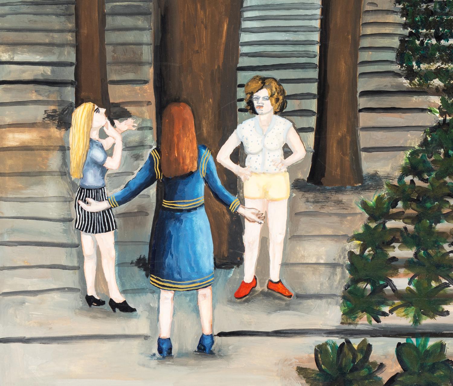 Untitled (The Hens and the Grasshopper)