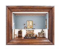 Two American Dioramas Height 11 1/2 x depth 14 3/4 x width 6 1/4 inches. — 20TH CENTURY