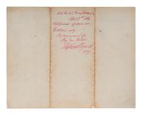 Manuscript document issued by the Provost Marshal's Office authorizing the sale of corps badges. Fort Monroe, VA, 21 March 1864.