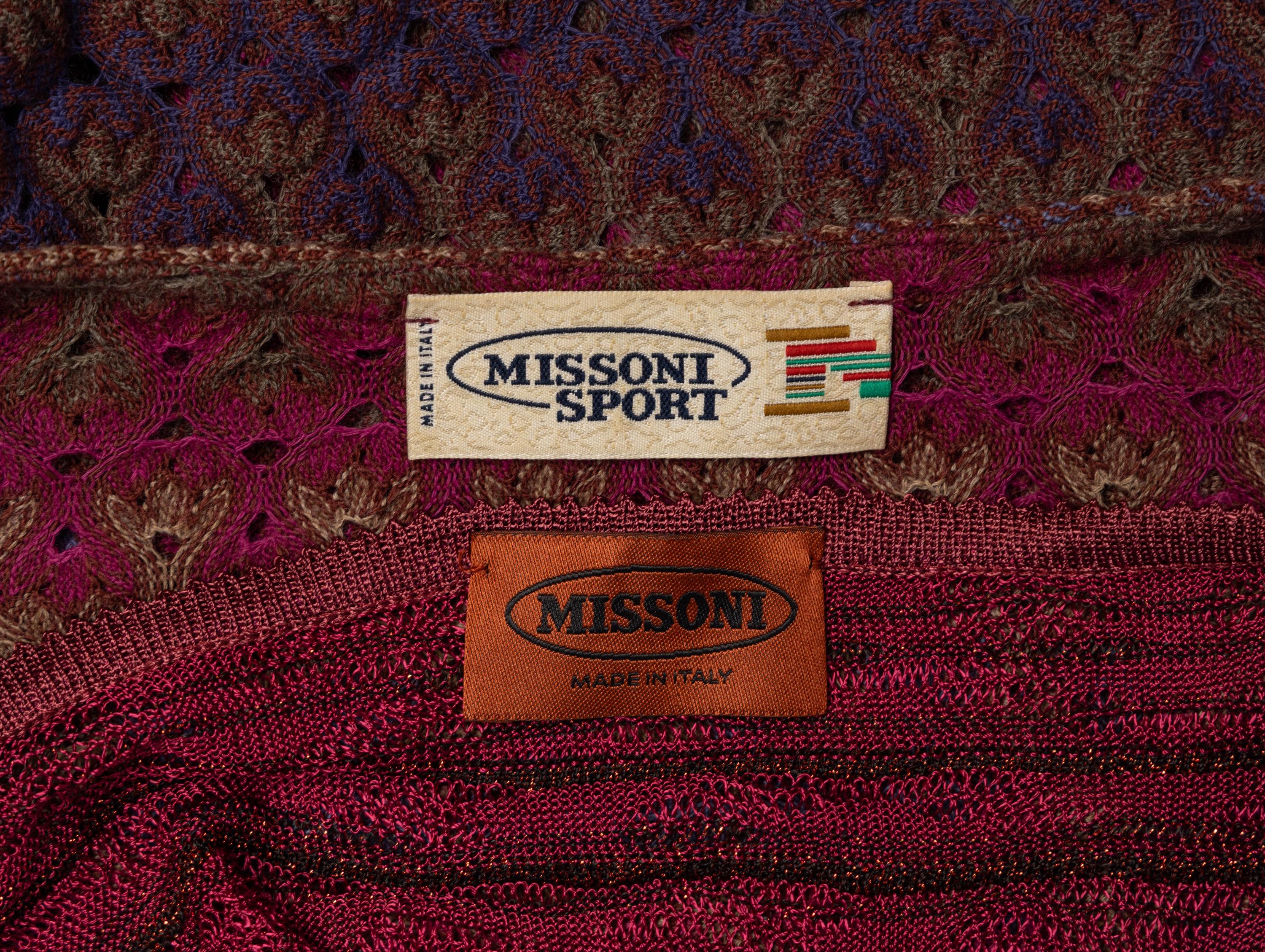 Missoni, Two Knit Tops & Matching Stoles