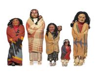 Group of Skookum Dolls