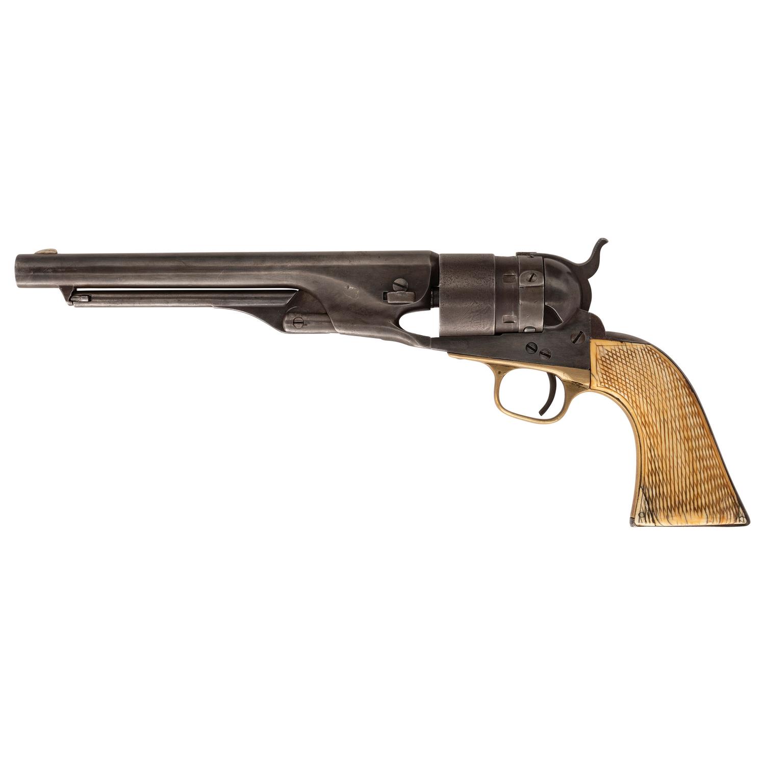 Colt Model 1860 Army Thuer Conversion with Ivory Grips