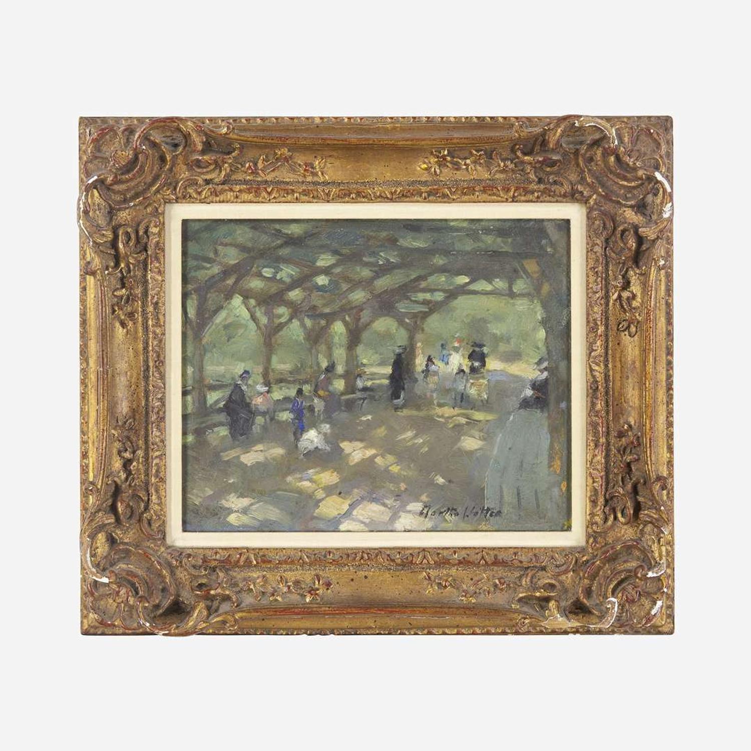 Martha Walter (American, 1875–1976) Sous la Tonnelle, Jardin des Tuileries