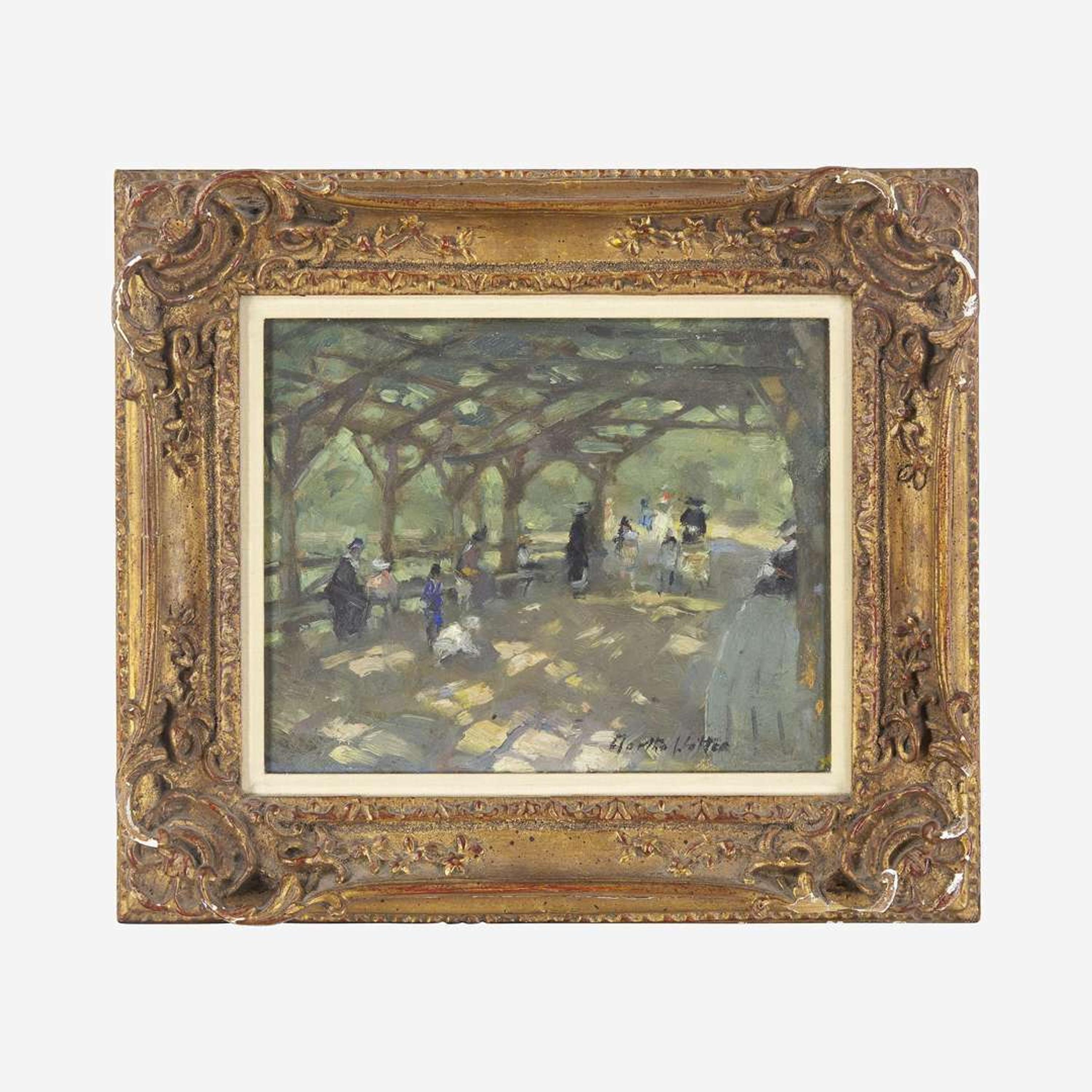 Martha Walter (American, 1875–1976) Sous la Tonnelle, Jardin des Tuileries