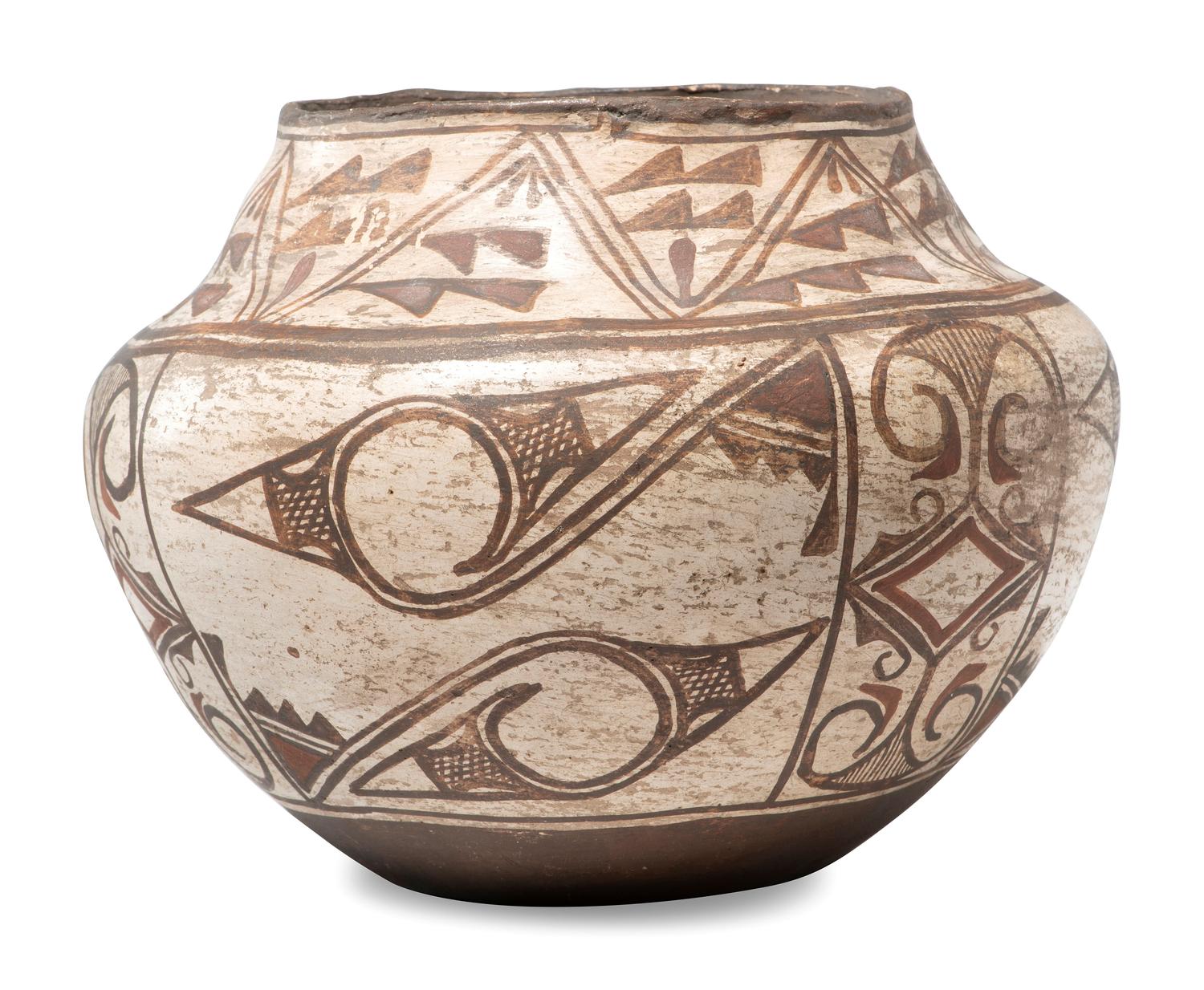 Zuni Polychrome Pottery Jar