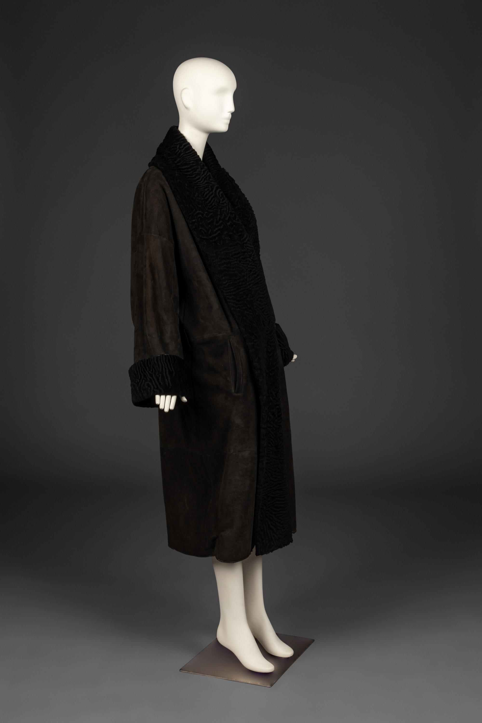 Gianni Versace Shearling Coat, 1980s