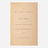[Americana] Audubon, John James, and John Bachman The Quadrupeds of North America
