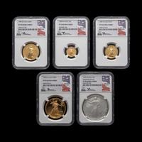A 1995-W Gold and Silver Eagle 5 Coin Proof Set [NGC PF70 Ultra Cameo: John Mercanti Signed Labels]