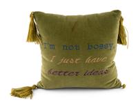 Two Embroidered Pillows
