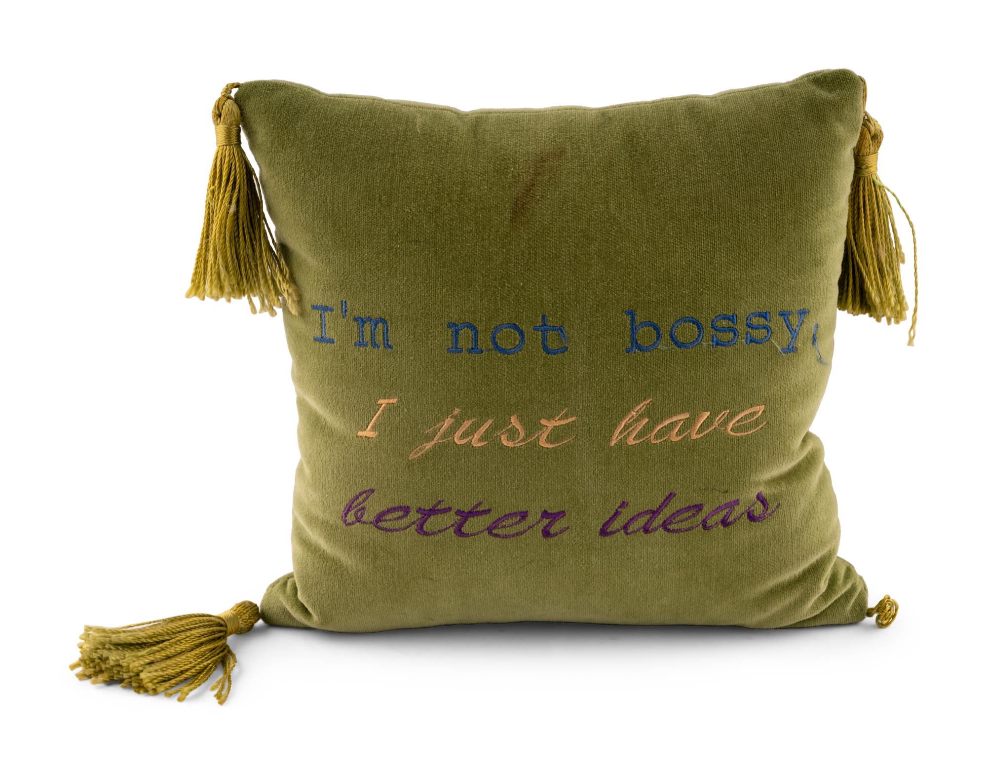 Two Embroidered Pillows