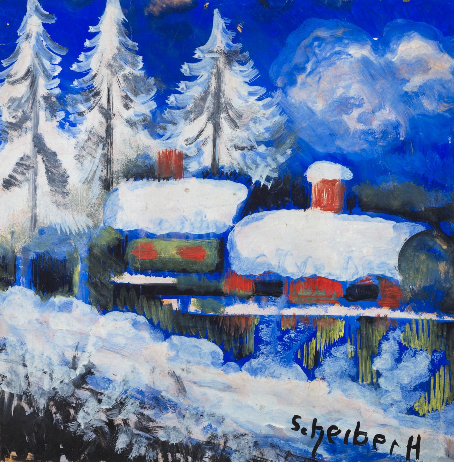 Hugo Scheiber, (Hungarian, 1873–1950), Winter Scene