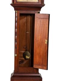 A Federal Inlaid Mahogany Tall Case Clock With Works by Frederick Wingate, Augusta, Maine