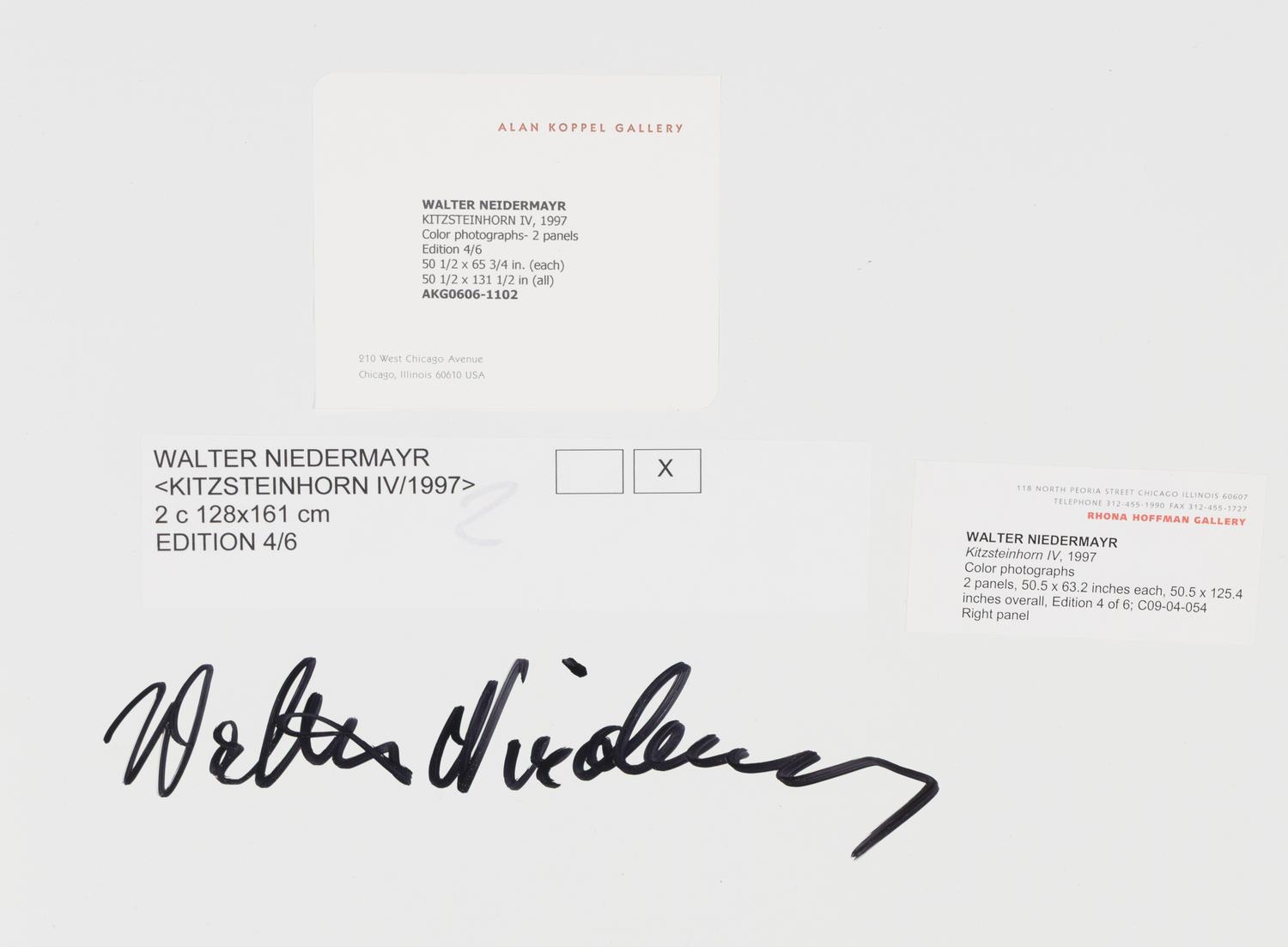 Kitzsteinhorn IV (diptych) , 1997