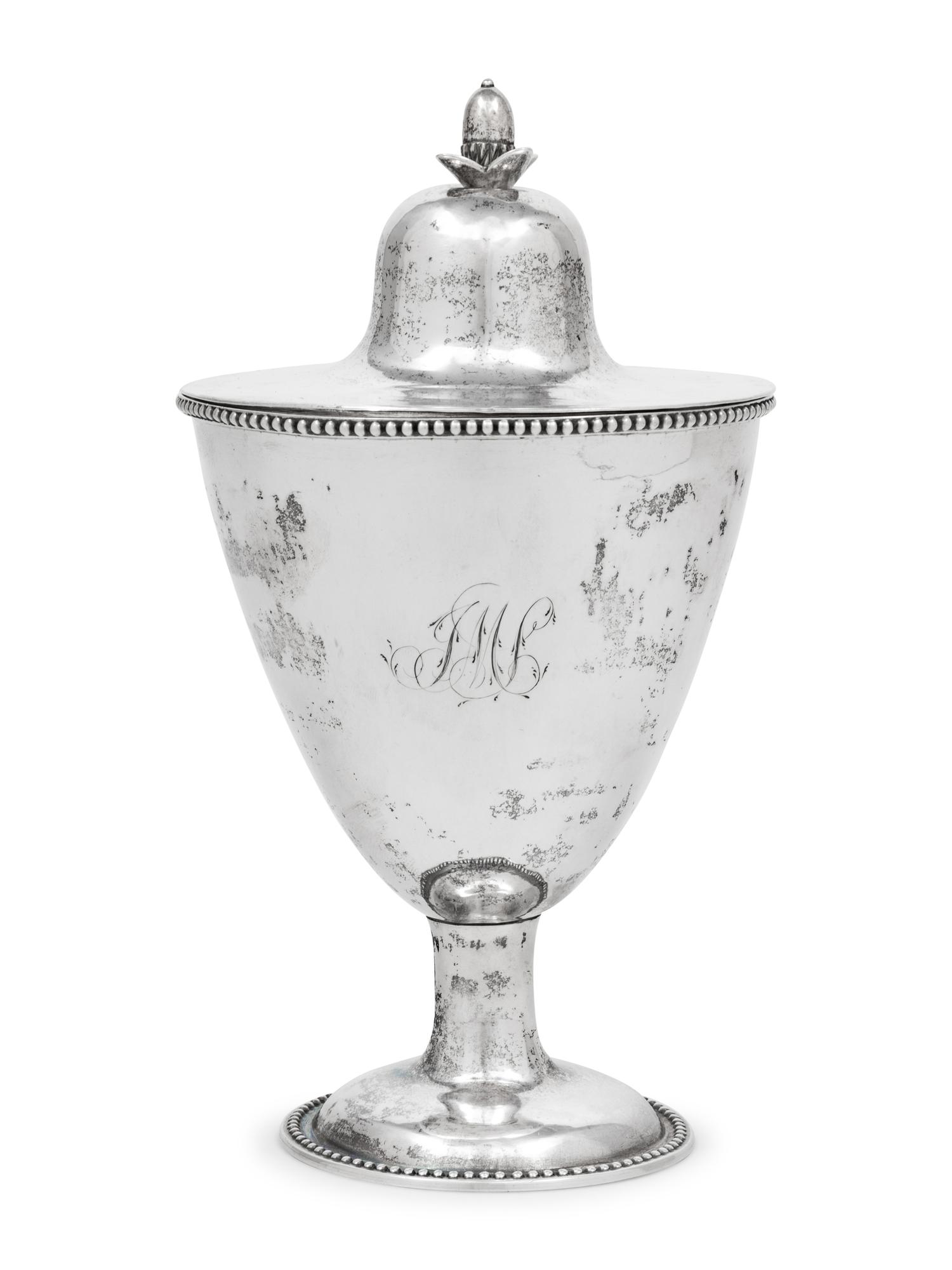 An American Silver Covered Sugar Urn