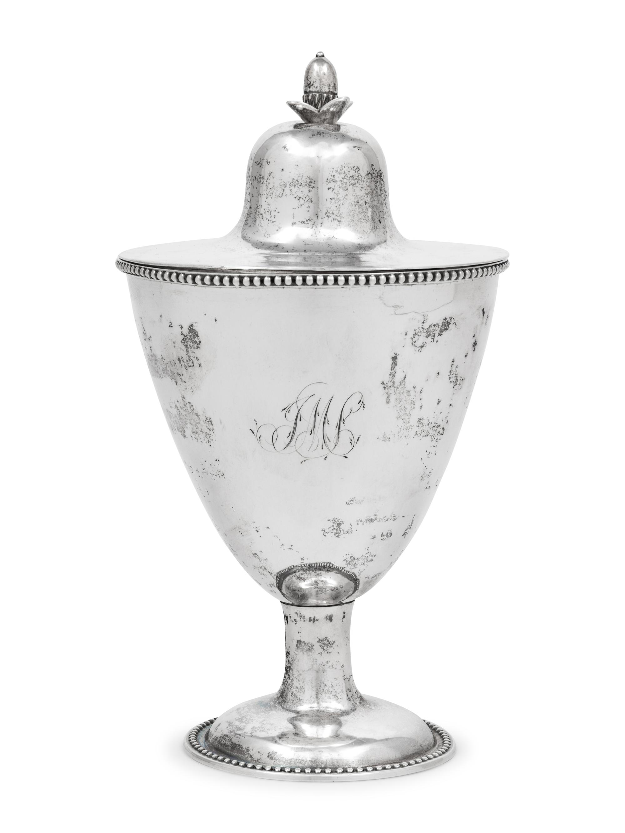 An American Silver Covered Sugar Urn