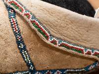 Comanche Beaded Hide Moccasins