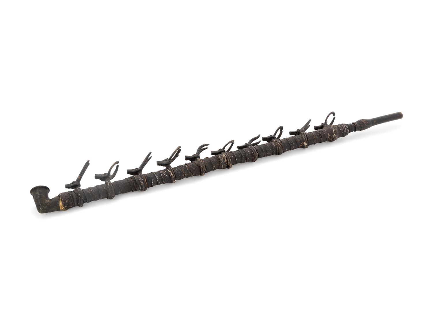 African Senufo Wooden Ceremonial Bobo Pipe
