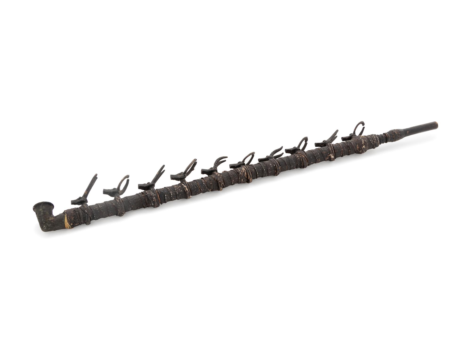 African Senufo Wooden Ceremonial Bobo Pipe