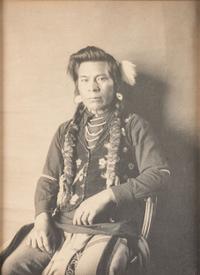 [NATIVE AMERICANS]. A group of 3 photographs of Native American subjects, featuring Nez Perce Chief Joseph.