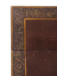 A Northern European Brown-Painted and Parcel-Gilt Sofa Table