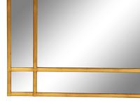 A Continental Etched Glass and Giltwood Mirror