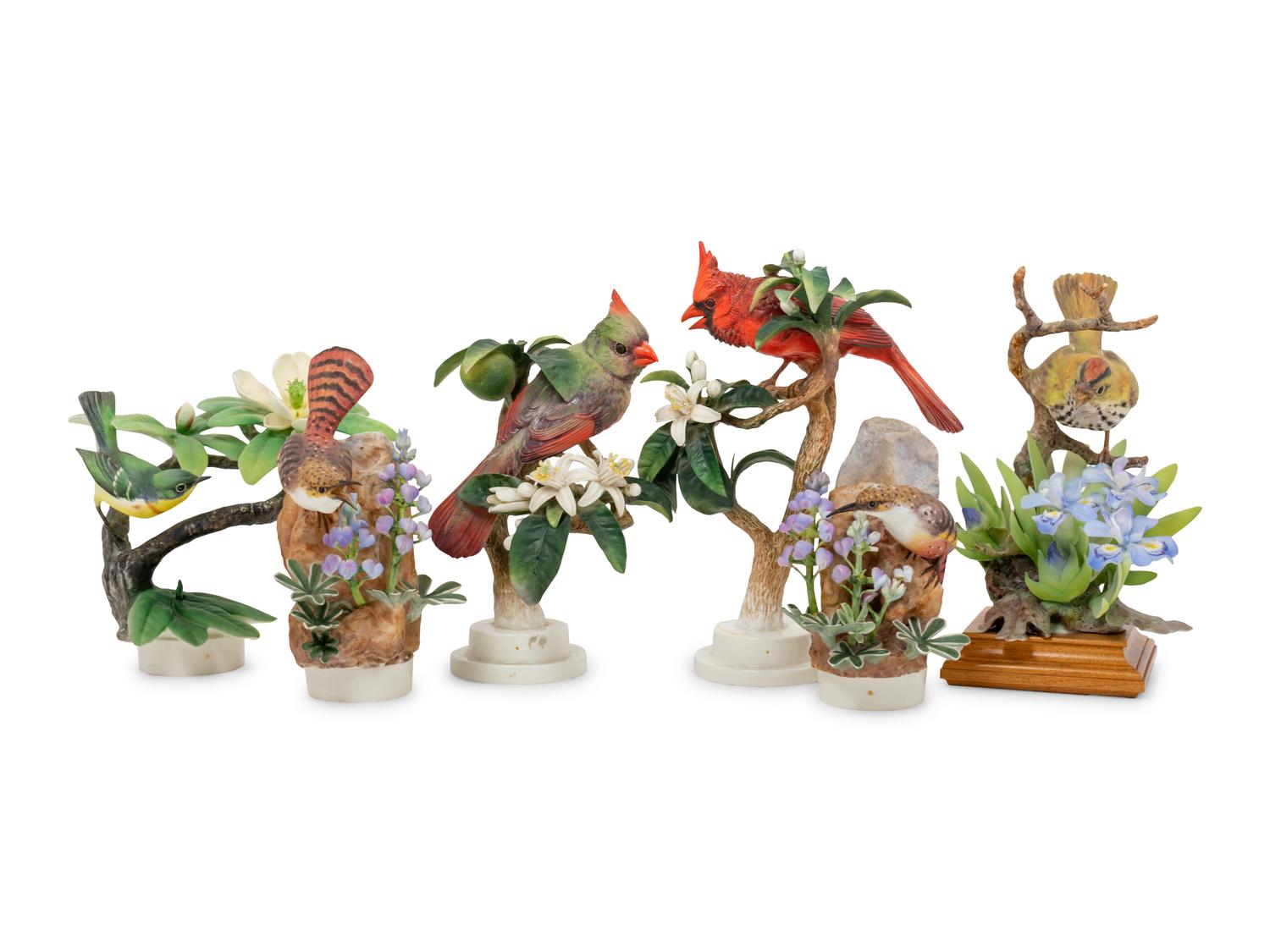 Six Royal Worcester Dorothy Doughty Porcelain Groups