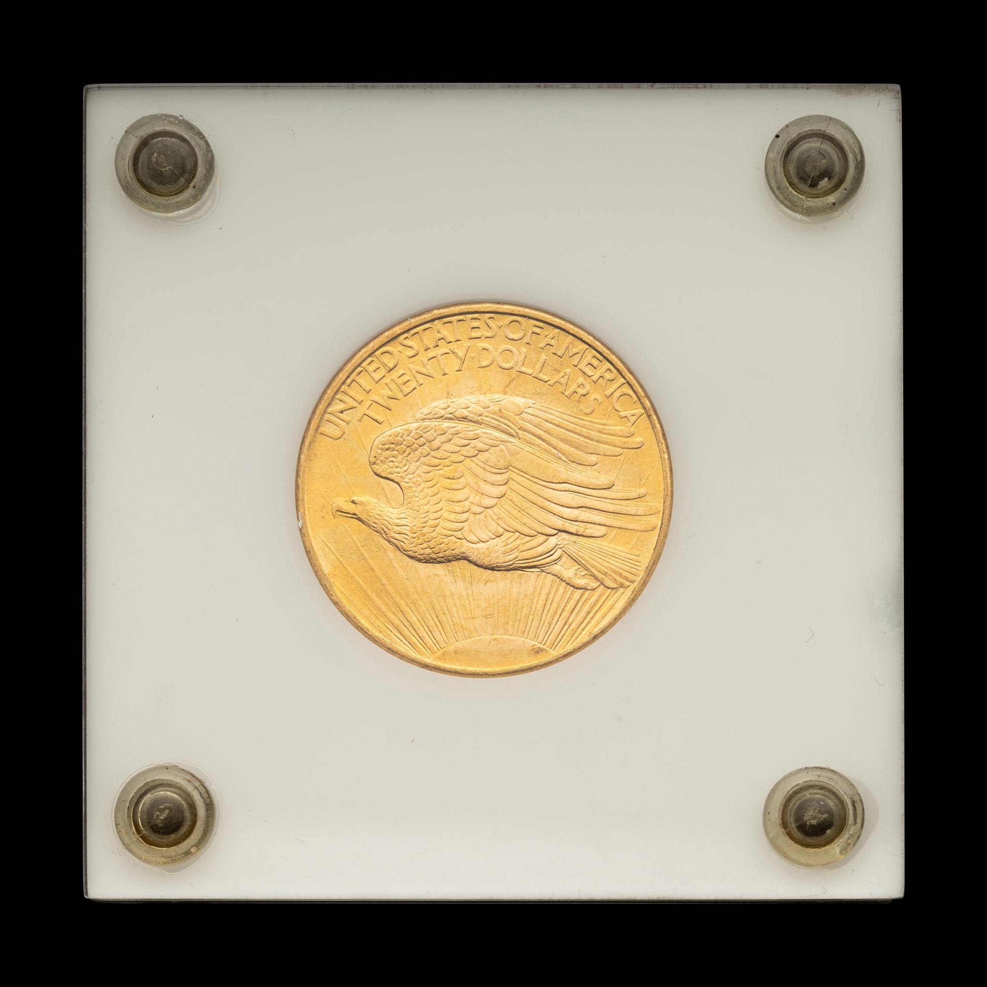 A 1908 Saint-Gaudens $20 Gold Coin