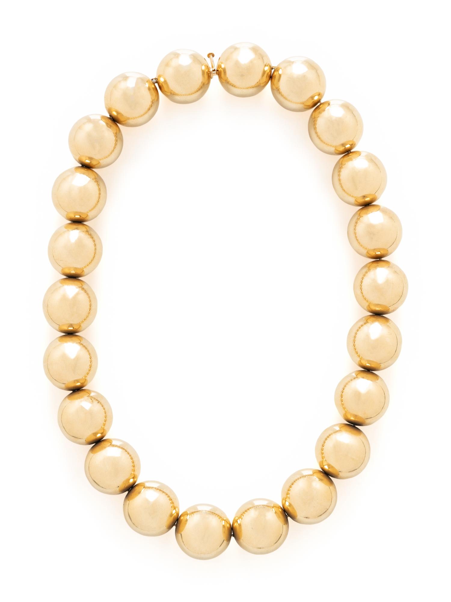 TIFFANY & CO., YELLOW GOLD NECKLACE